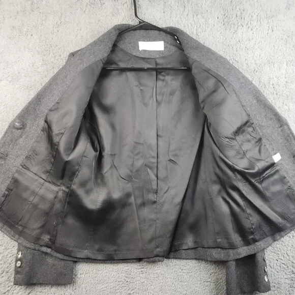 Vintage Pendleton Blazer Women 14 Gray Miss Virgin Wool Made in USA Suit Jacket - Picture 8 of 12